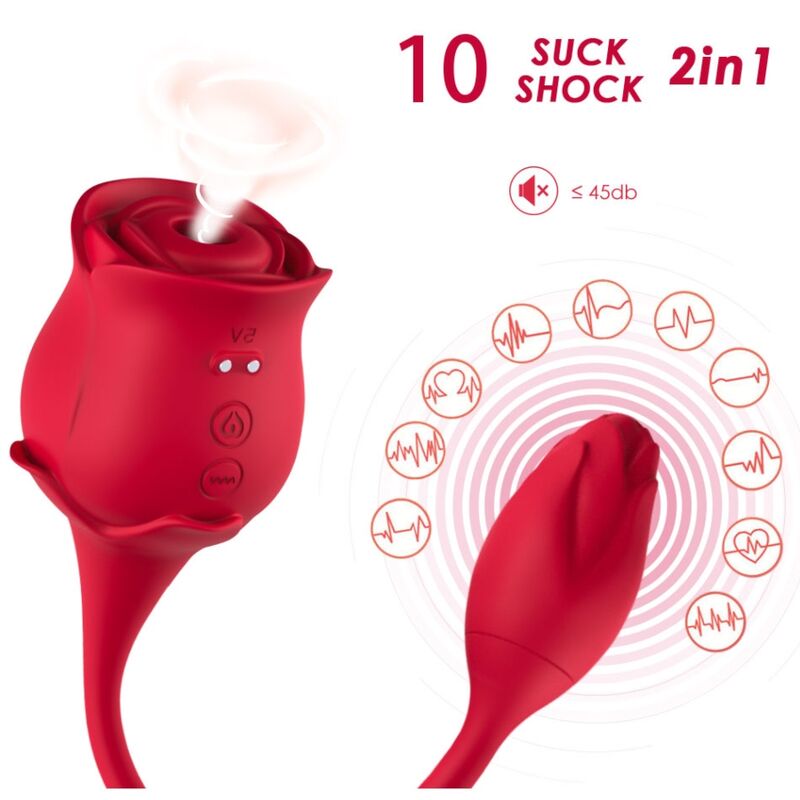 ARMONY – PINK CLITORIS SUCKER  VIBRATOR 10 MODES RED