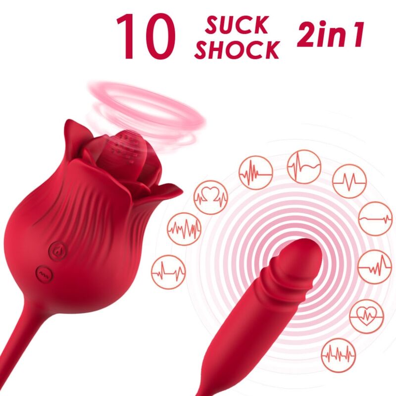 ARMONY – ROSELIP LICKING VIBRATING CLIT  VIBRATOR RED
