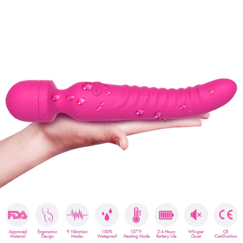 ARMONY - MISSION MASSAGER VIBRATOR HEAT EFFECT FUCHSIA - Image 3