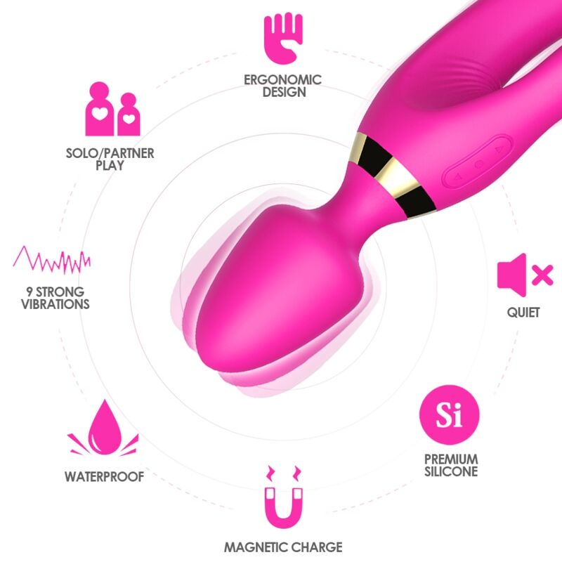 ARMONY - MASSAGER VIBRATOR RABBIT FUCHSIA - Image 3