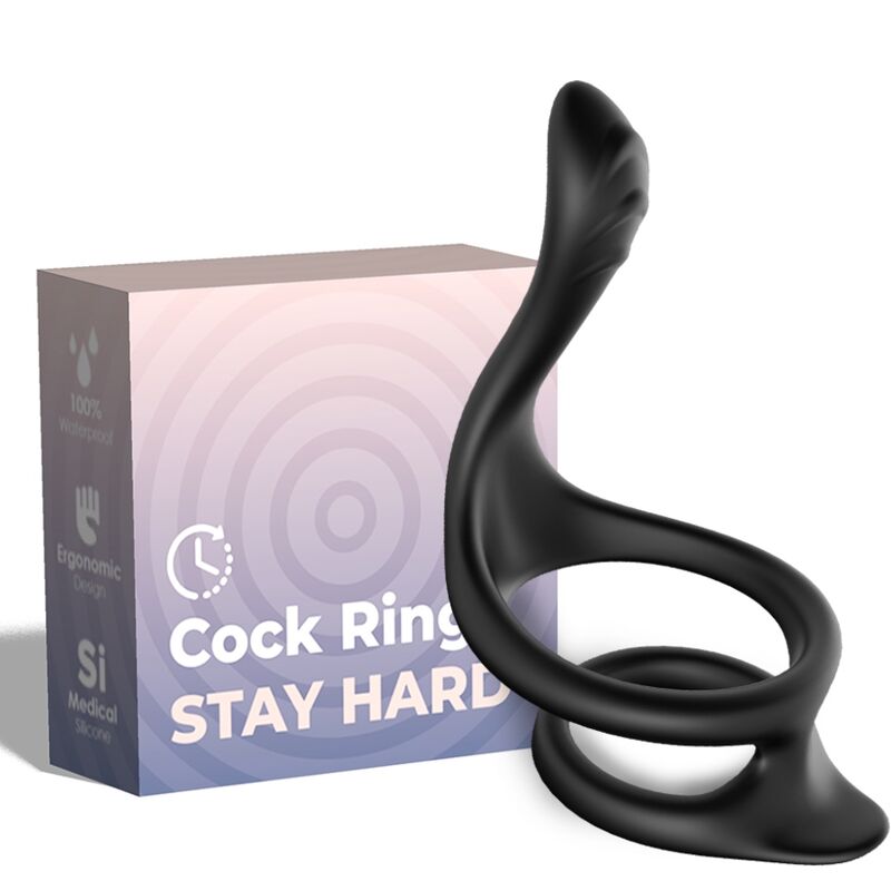 ARMONY – TAIL DOUBLE ANAL RING BLACK