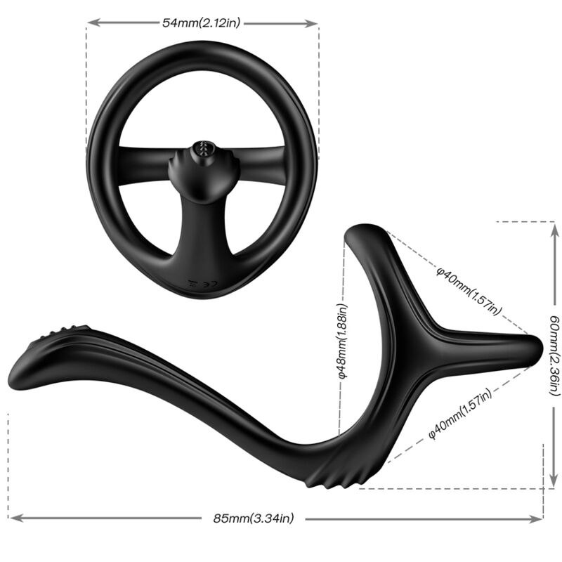 ARMONY – TREASURE DOUBLE ANAL RING BLACK