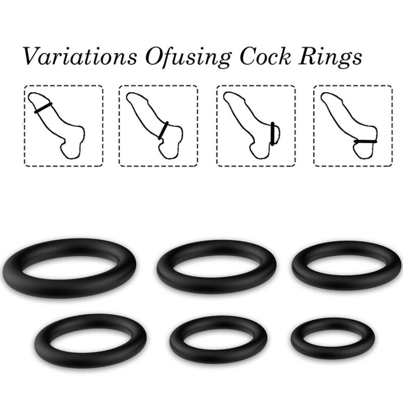 ARMONY - RINGS SILICONE BLACK - Image 3