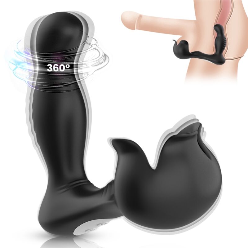 ARMONY – SURROUND VIBRATOR ANAL  STIMULATOR TESTICULOS REMOTE CONTROL BLACK