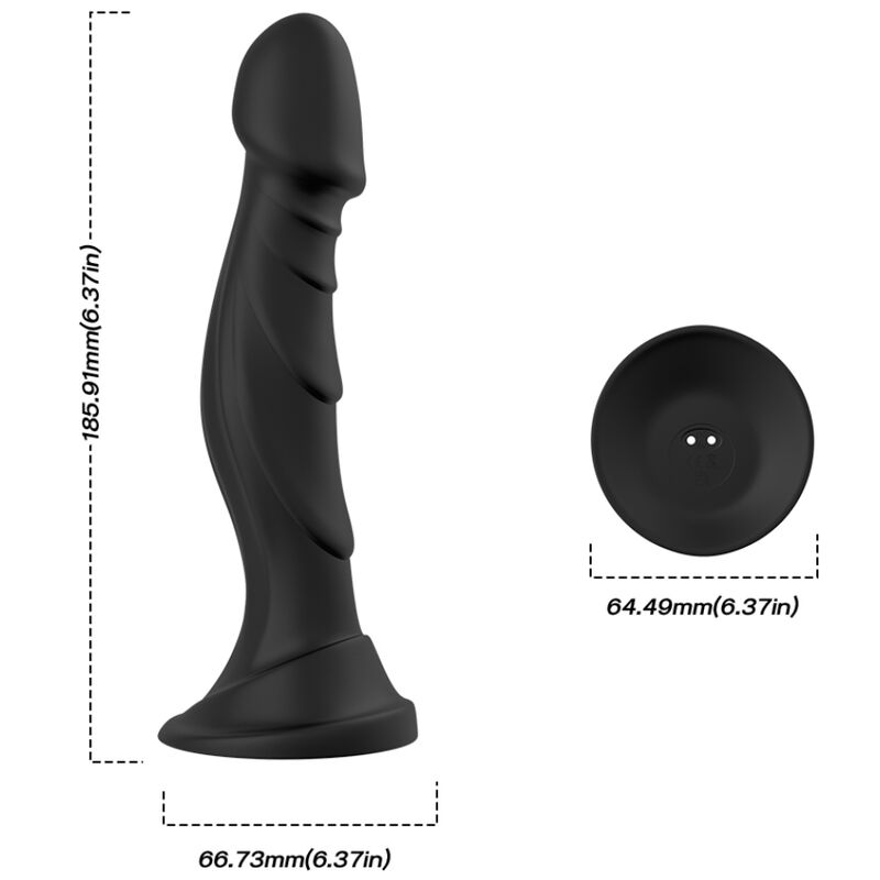 ARMONY – DILDO VIBRATOR  ANAL PLUG REMOTE CONTROL BLACK