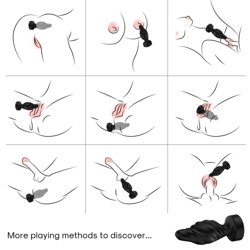 ARMONY – VIBRATOR  ANAL PLUG REMOTE CONTROL BLACK