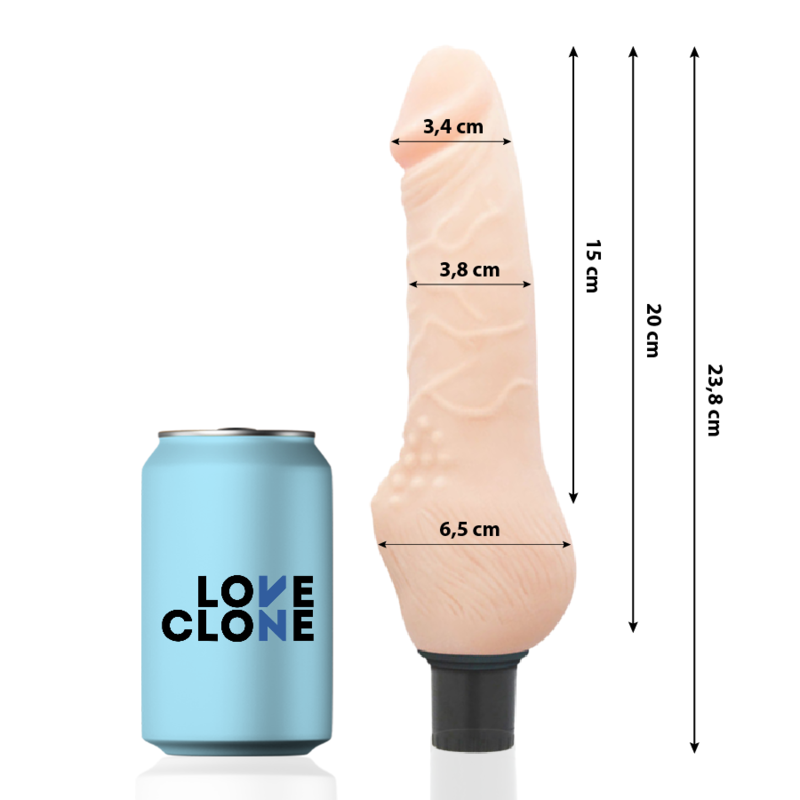LOVECLONE – DAVEN SELF LUBRICATION REALISTIC 23.8 CM -O- 3.8 CM