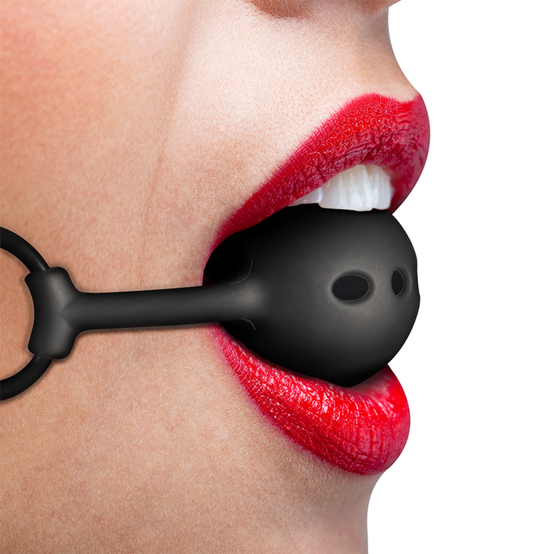 FETISH SUBMISSIVE BONDAGE – BREATHABLE SILICONE BALL GAG