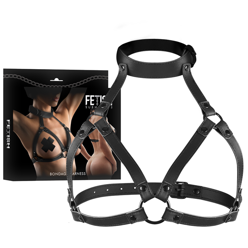 FETISH SUBMISSIVE BONDAGE – ADJUSTABLE CHEST HARNESS