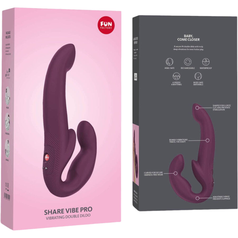 FUN FACTORY - SHARE VIBE PRO VIBRADOR DOBLE GRANATE - Image 3