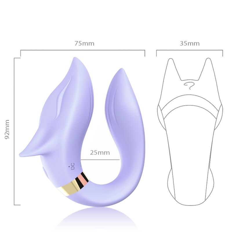 ARMONY - FOX VIBRATOR FOR COUPLES REMOTE CONTROL PURPLE - Image 3