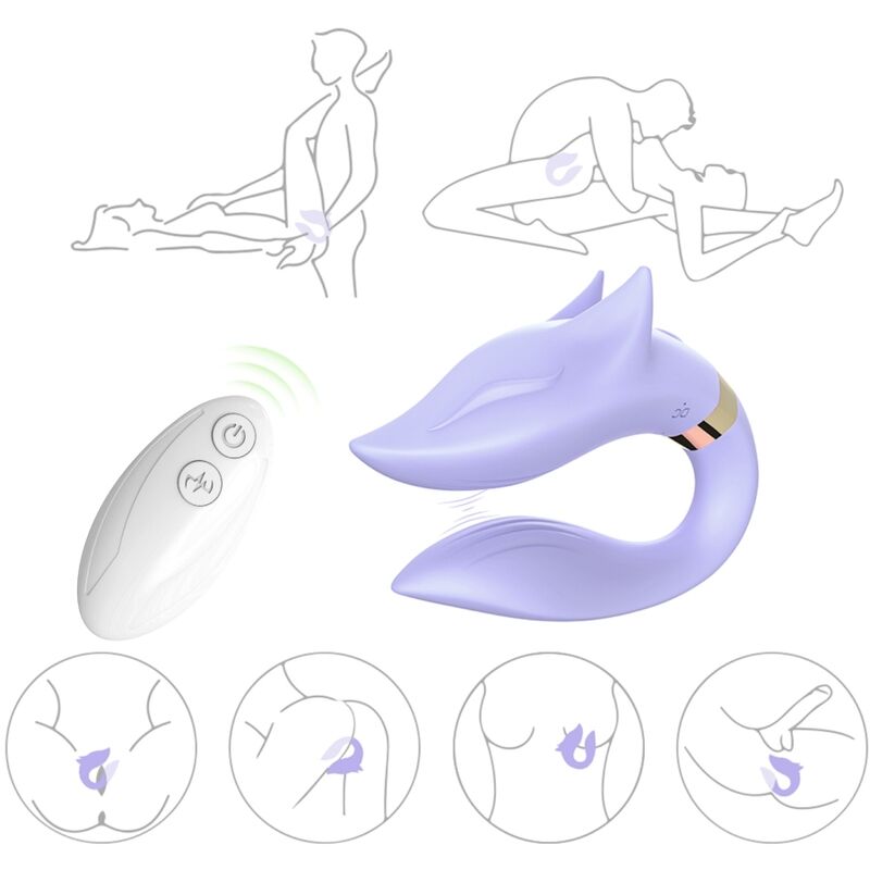 ARMONY – FOX VIBRATOR FOR COUPLES REMOTE CONTROL PURPLE