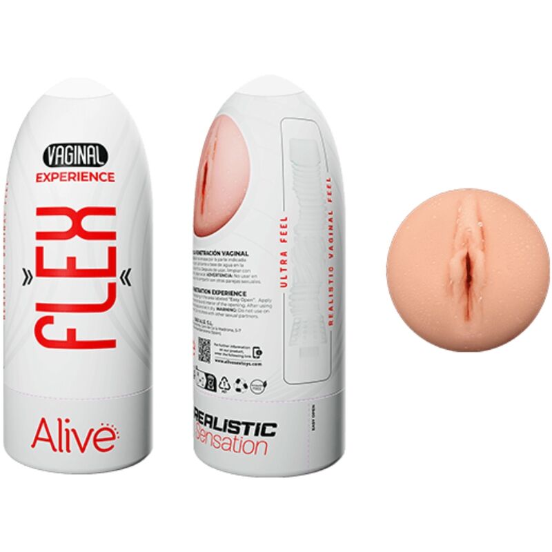 ALIVE – FLEX MALE MASTURBADOR VAGINAL SIZE M