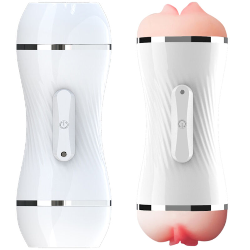 ARMONY – DOUBLE VAGINA  MOUTH VIBRATOR MASTURBATOR WHITE