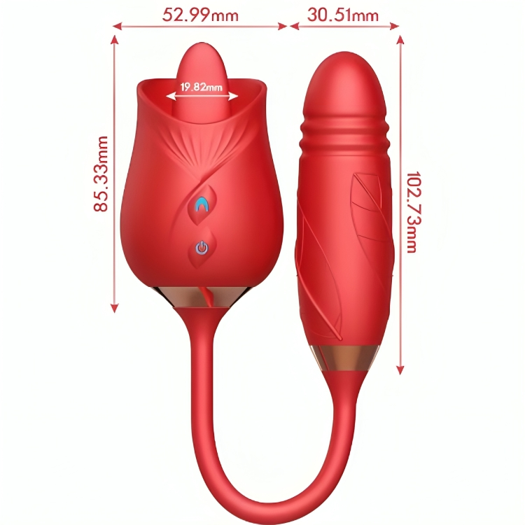 ARMONY – DELIGHT FLOWER VIBRATOR  THRUSTING WITH RED TONGUE