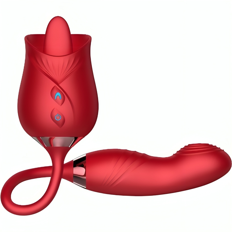 ARMONY – DELIGHT FLOWER VIBRATOR  BUMPING WITH RED TONGUE