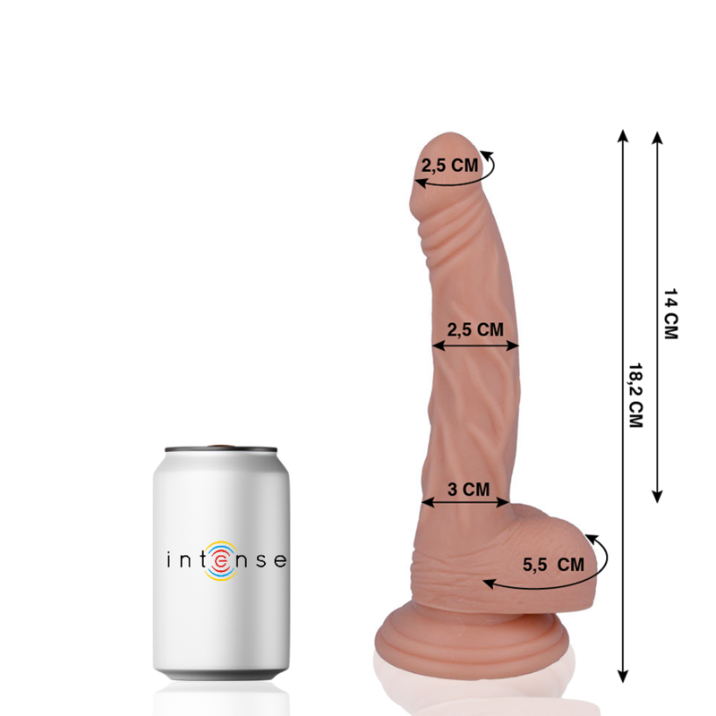 MR INTENSE – 12 REALISTIC COCK 18.2 CM -O- 2.5 CM