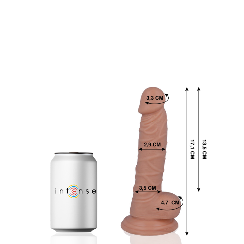 MR INTENSE – 7 REALISTIC COCK 17.1 CM -O- 2.9 CM