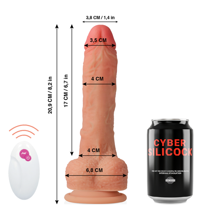 CYBER SILICOCK – REMOTE CONTROL REALISTIC MR RICK 20.9 CM -O- 4 CM