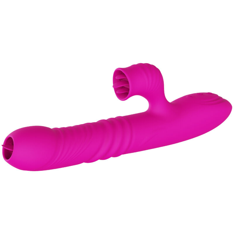 ARMONY – FANNY MULTIFUNCTION DOUBLE TONGUE VIBRATOR FUCHSIA HEAT EFFECT