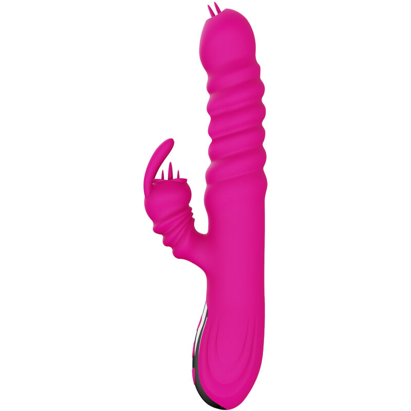 ARMONY - RABBIT DOUBLE TONGUE MULTIFUNCTION VIBRATOR FUCHSIA HEAT EFFECT - Image 4