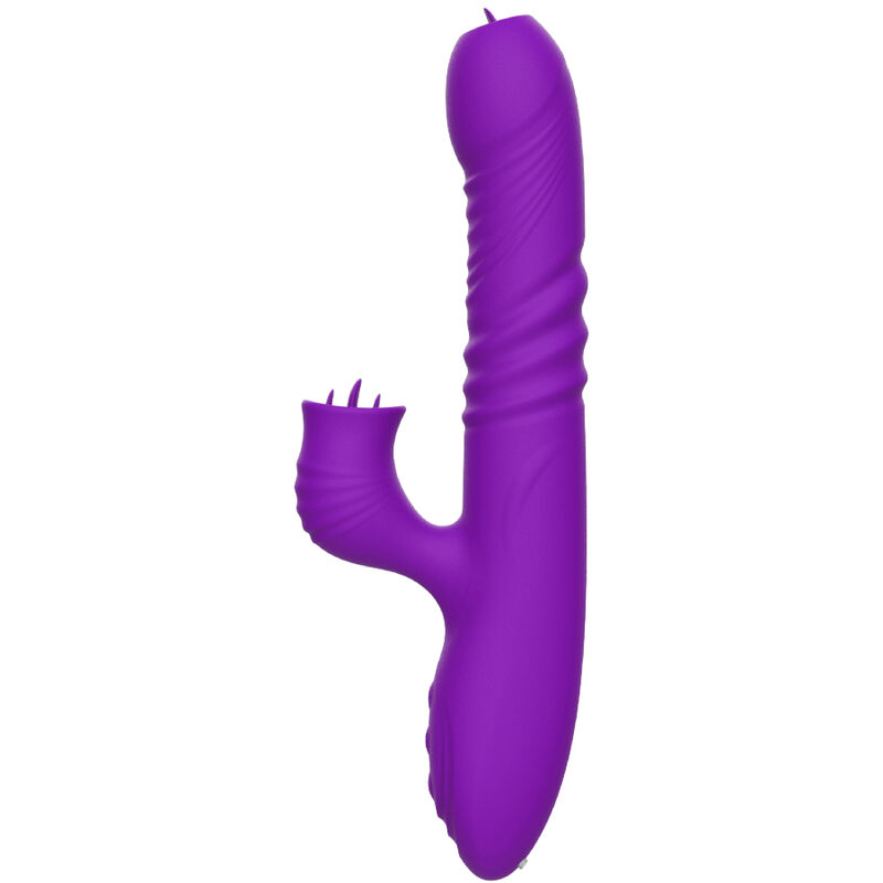 ARMONY - FULLY G SPOT RABBIT VIBRATOR WITH STIMULATING TONGUE VIOLET HEAT EFFECT - Image 4