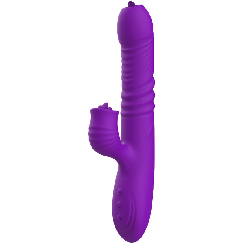ARMONY - FULLY G SPOT RABBIT VIBRATOR WITH STIMULATING TONGUE VIOLET HEAT EFFECT - Image 3