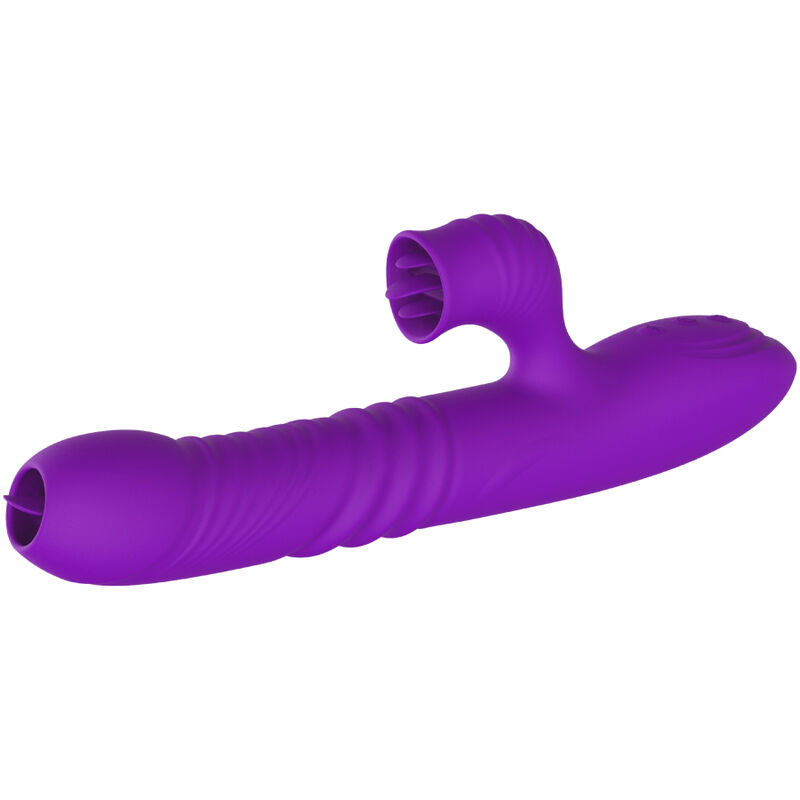 ARMONY – FULLY G SPOT RABBIT VIBRATOR WITH STIMULATING TONGUE VIOLET HEAT EFFECT