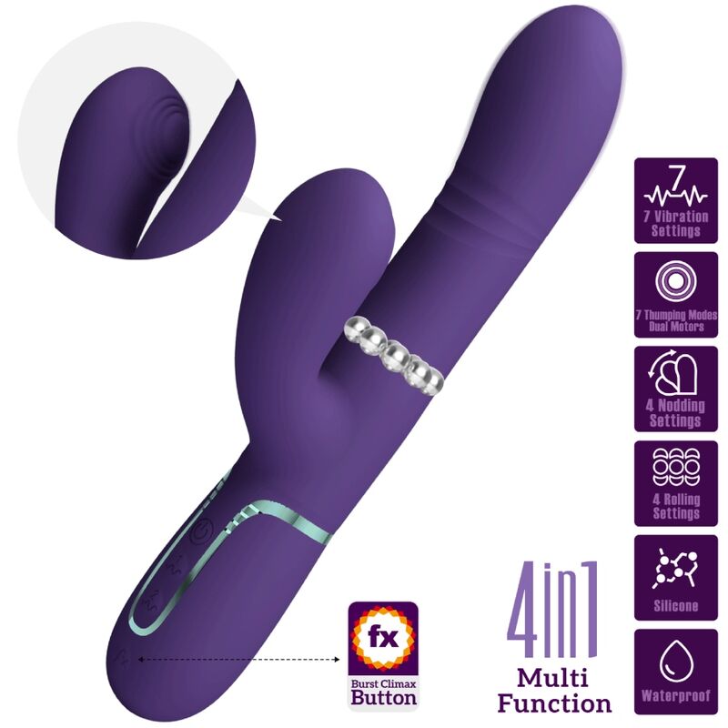 PRETTY LOVE - MULTIFUNCTION G-SPOT VIBRATOR PURPLE - Image 3