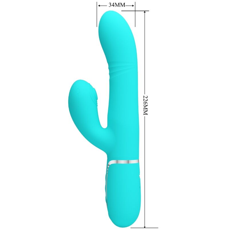 PRETTY LOVE – MULTIFUNCTION G-SPOT VIBRATOR AQUA GREEN