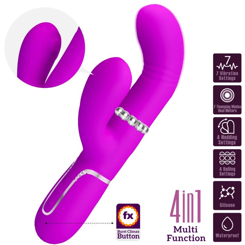 PRETTY LOVE - MULTIFUNCTION G-SPOT VIBRATOR FUCHSIA - Image 3