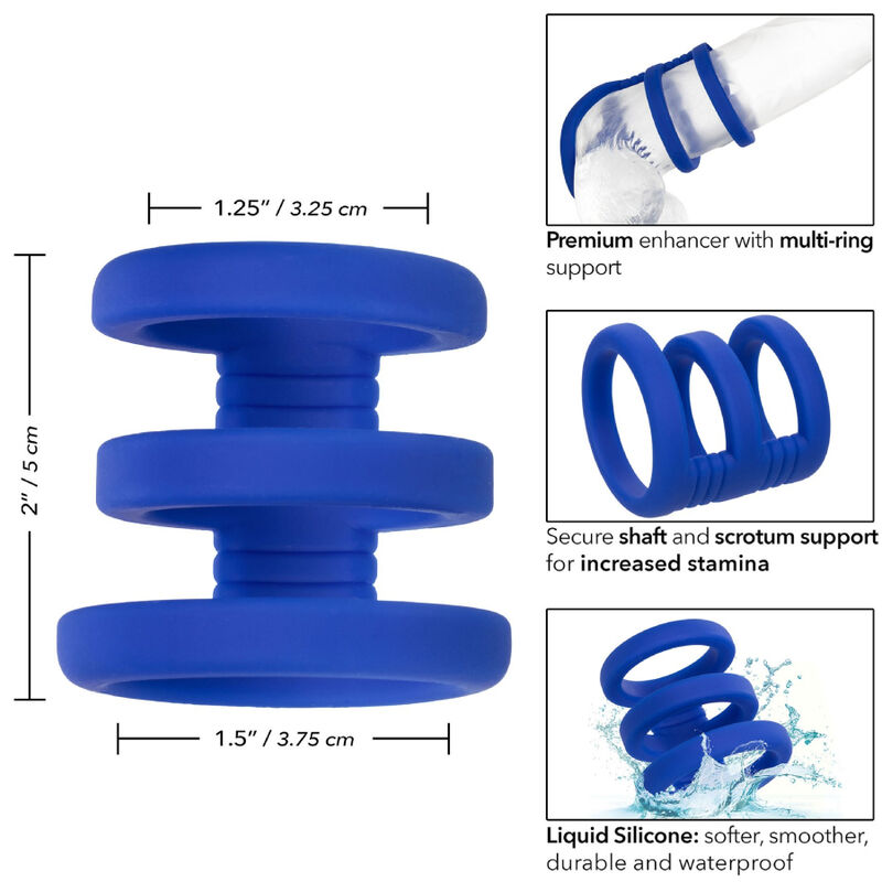 CALEXOTICS - ADMIRAL TRIPLE COCK CAGE BLUE - Image 4