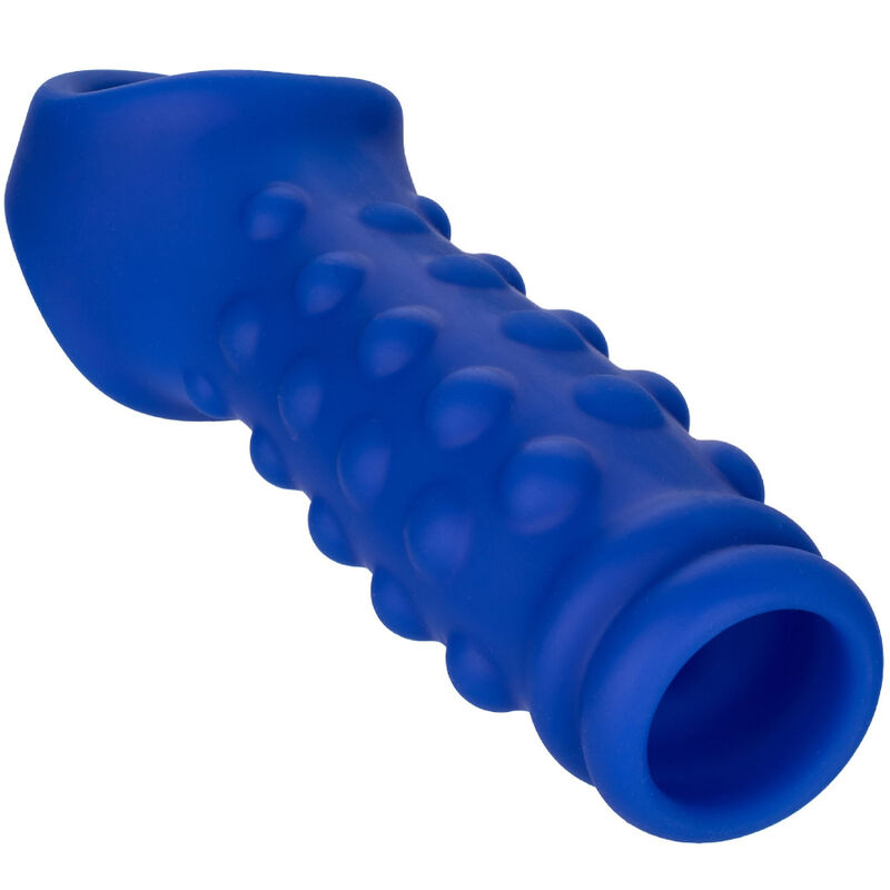 CALEXOTICS – ADMIRAL BEADED PENIS COVER LIQUID SILICONE BLUE
