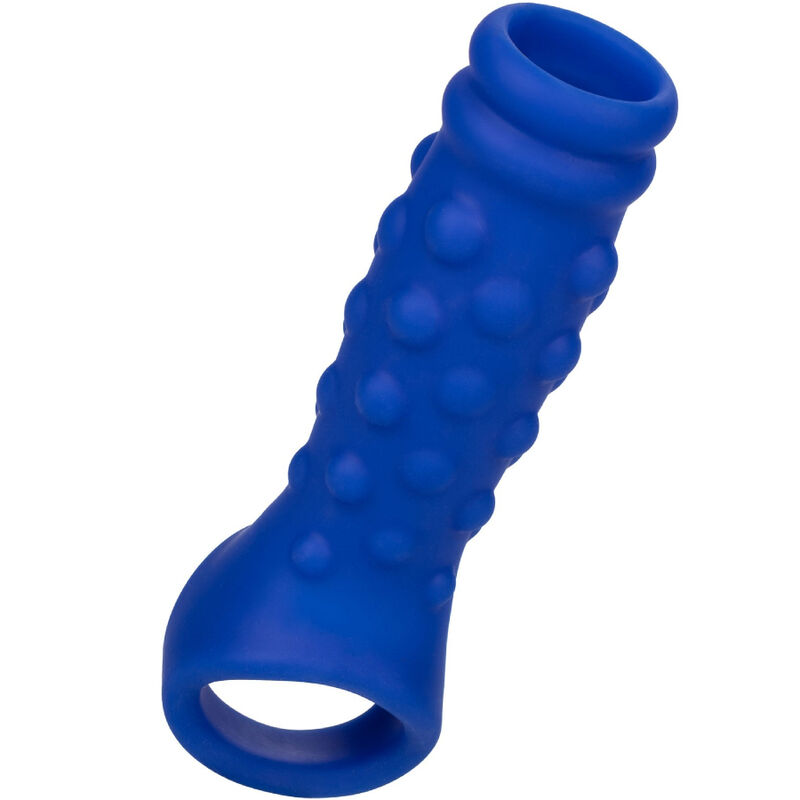 CALEXOTICS – ADMIRAL BEADED PENIS COVER LIQUID SILICONE BLUE