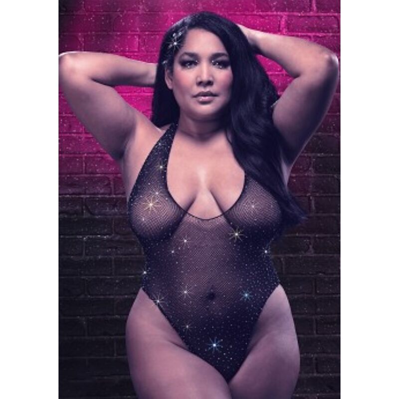 CALEXOTICS – RADIANCE SHOULDER SHRUG RHINE PLUS SIZE