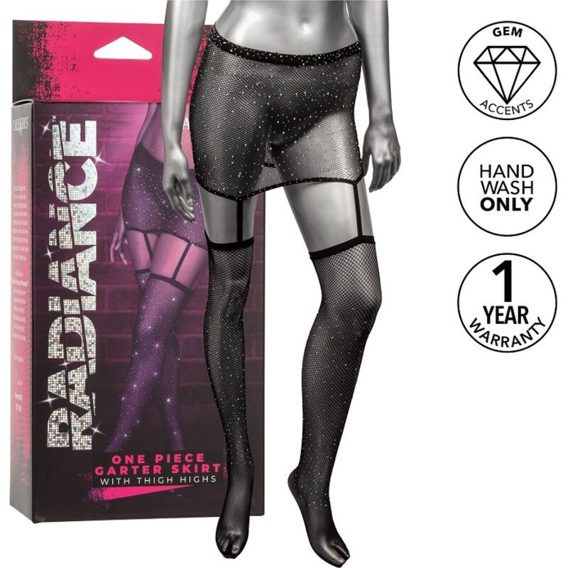 CALEXOTICS – RADIANCE GARTER SKIRT THIGH HIGHS