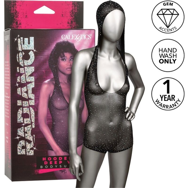 CALEXOTICS – RADIANCE HOODED DEEP V BODYSUIT