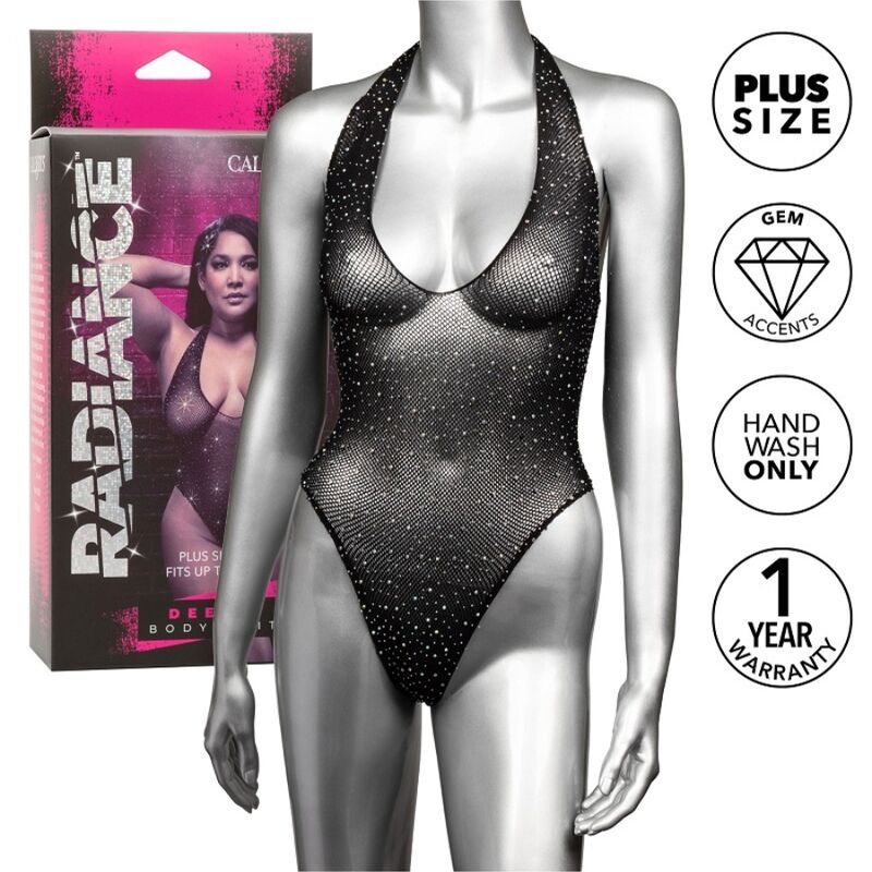 CALEXOTICS – RADIANCE SHOULDER SHRUG RHINE PLUS SIZE