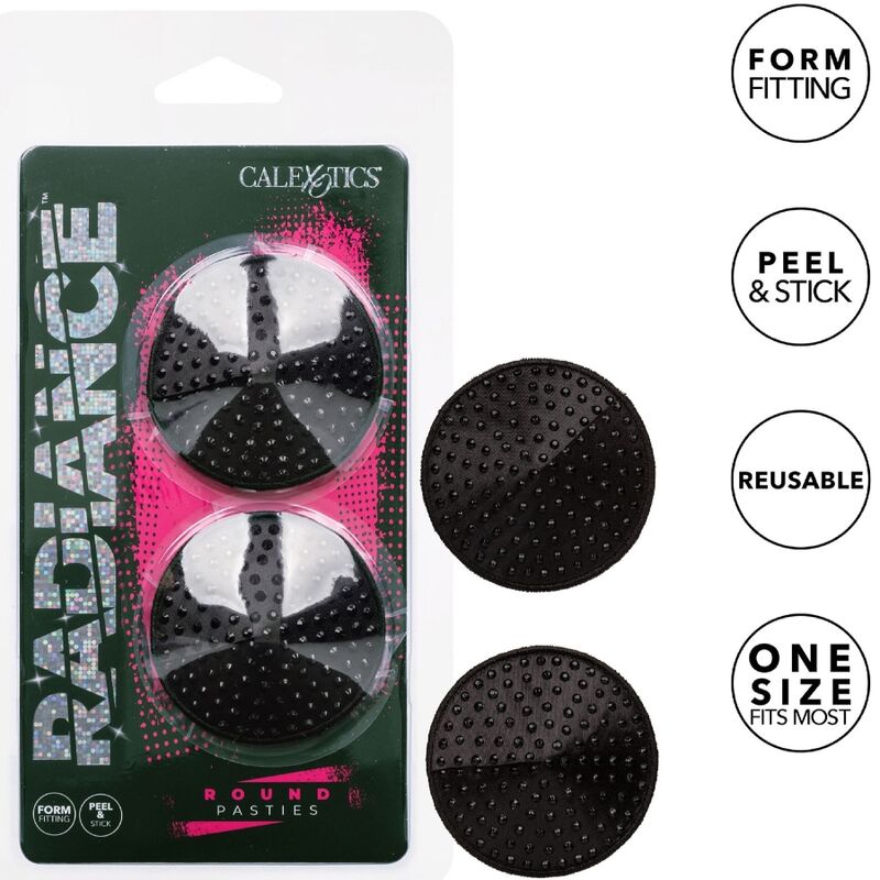 CALEXOTICS – RADIANCE ROUND SHAPE JEWEL NIPPLE COVERS