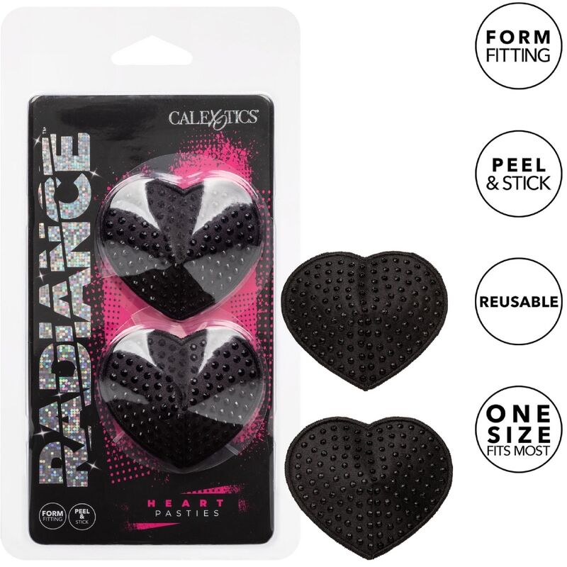 CALEXOTICS – RADIANCE HEART-SHAPED JEWEL NIPPLE SHIELDS