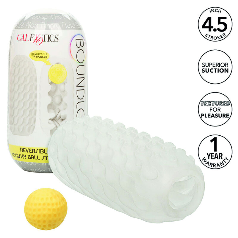 CALEXOTICS – BOUNDLESS REVERSIBLE SQUISHY BALL STROKE GREY