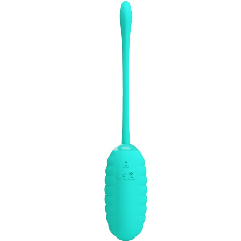 PRETTY LOVE – KIRK RECHARGEABLE VIBRATING EGG AQUA GREEN