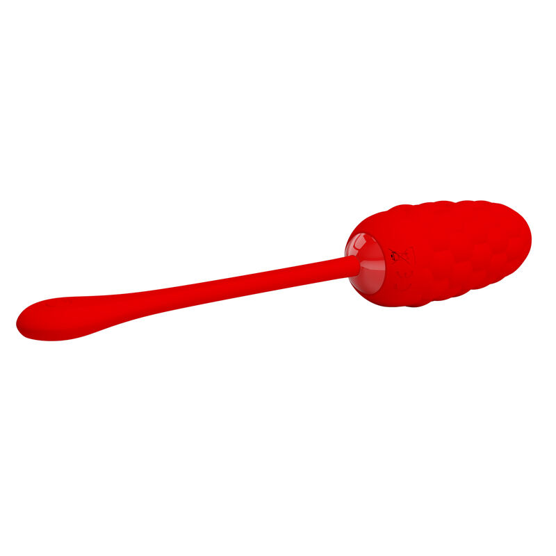 PRETTY LOVE - VIBRATING EGG WITH RED RECHARGEABLE MARINE TEXTURE - Image 3