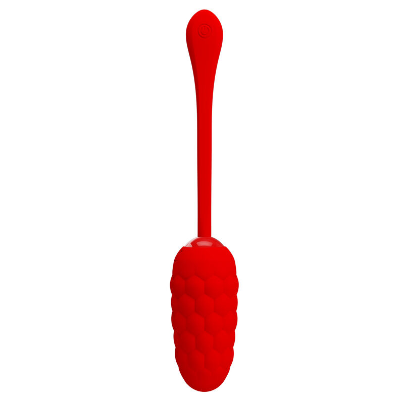 PRETTY LOVE - VIBRATING EGG WITH RED RECHARGEABLE MARINE TEXTURE - Image 5