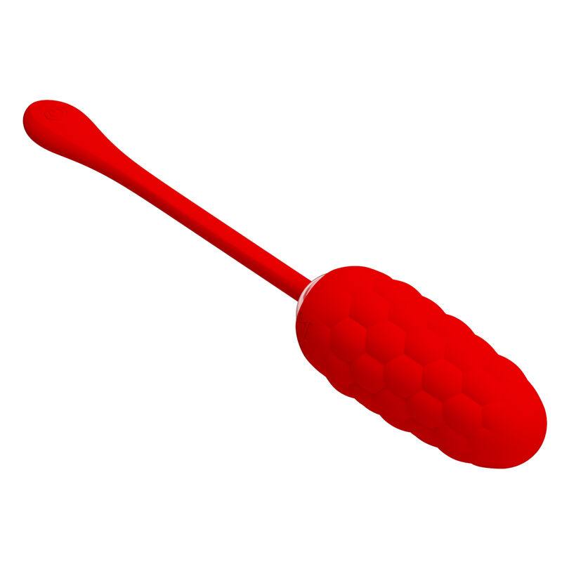 PRETTY LOVE – VIBRATING EGG WITH RED RECHARGEABLE MARINE TEXTURE