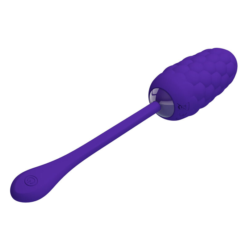 PRETTY LOVE – VIBRATING EGG WITH PURPLE RECHARGEABLE MARINE TEXTURE