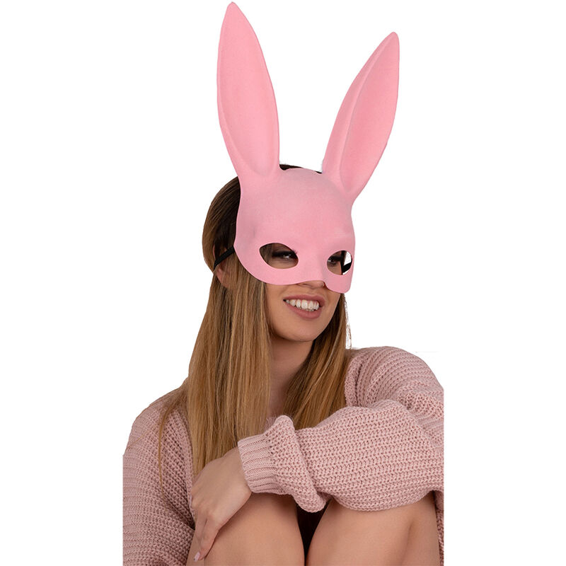 LIVCO CORSETTI FASHION – KOHU RABBIT PINK MJ009 MASK ONE SIZE