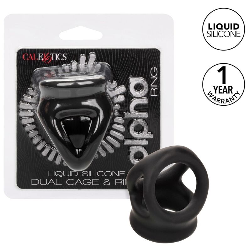CALEXOTICS – ALPHA DUAL CAGE RING BLACK