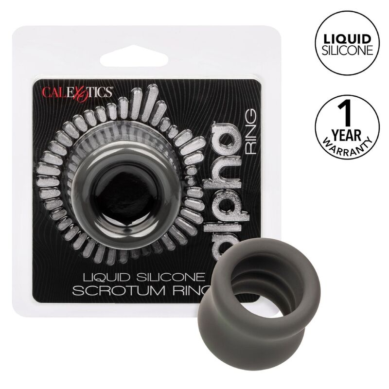 CALEXOTICS – ALPHA SCROTUM STRETCHING RING BLACK