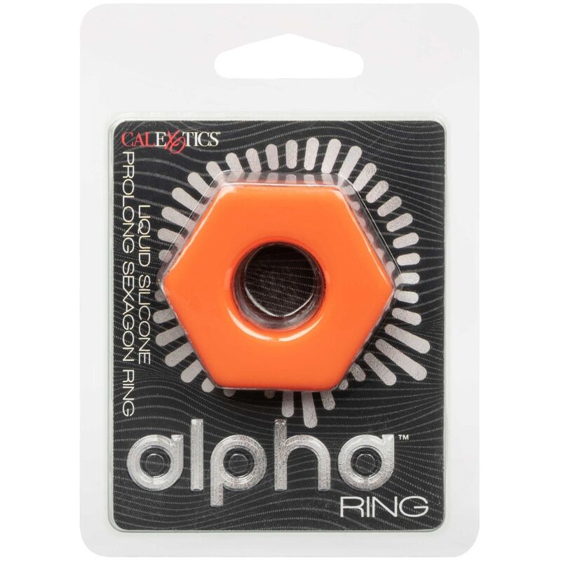CALEXOTICS – ALPHA PROLONG SEXAGON RING ORANGE